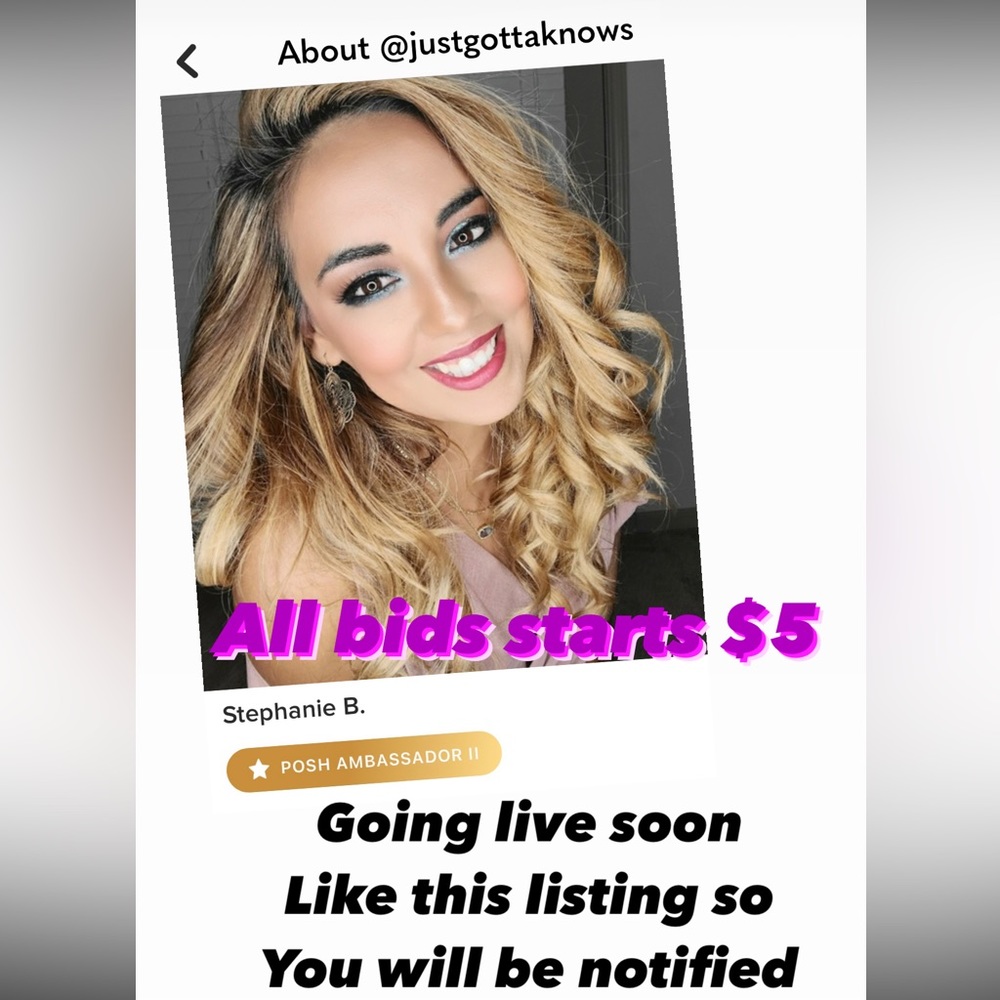 - Live coming soon- Like this listing to be notified of my live shows